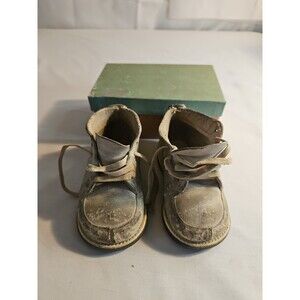 Vintage Red Goose White Leather Kids Shoes Genuine Leather Soles
